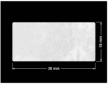 PLOMBA VOID BIAŁA POŁYSK PLASTER MIODU D-45KM prostokąt 38x18mm
