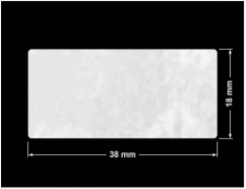 PLOMBA VOID BIAŁA POŁYSK PLASTER MIODU D-45KM prostokąt 38x18mm