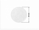 PLOMBA VOID BIAŁA POŁYSK PLASTER MIODU D-45KM kółko 20mm