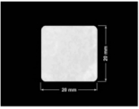 PLOMBA VOID BIAŁA POŁYSK PLASTER MIODU D-45KM kwadrat 20x20mm