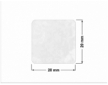 PLOMBA VOID BIAŁA POŁYSK PLASTER MIODU D-45KM kwadrat 20x20mm