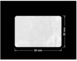 PLOMBA VOID BIAŁA POŁYSK PLASTER MIODU D-45KM prostokąt 30x20mm