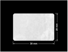 PLOMBA VOID BIAŁA POŁYSK PLASTER MIODU D-45KM prostokąt 30x20mm