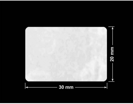 PLOMBA VOID BIAŁA POŁYSK PLASTER MIODU D-45KM prostokąt 30x20mm