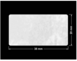 PLOMBA VOID BIAŁA POŁYSK PLASTER MIODU D-45KM prostokąt 38x20mm