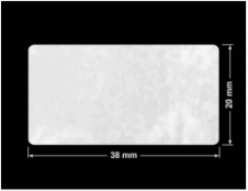 PLOMBA VOID BIAŁA POŁYSK PLASTER MIODU D-45KM prostokąt 38x20mm
