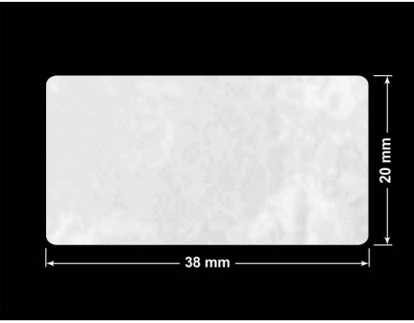 PLOMBA VOID BIAŁA POŁYSK PLASTER MIODU D-45KM prostokąt 38x20mm
