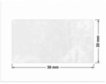 PLOMBA VOID BIAŁA POŁYSK PLASTER MIODU D-45KM prostokąt 38x20mm
