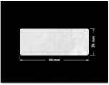 PLOMBA VOID BIAŁA POŁYSK PLASTER MIODU D-45KM prostokąt 50x20mm