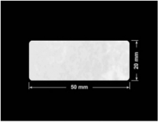 PLOMBA VOID BIAŁA POŁYSK PLASTER MIODU D-45KM prostokąt 50x20mm