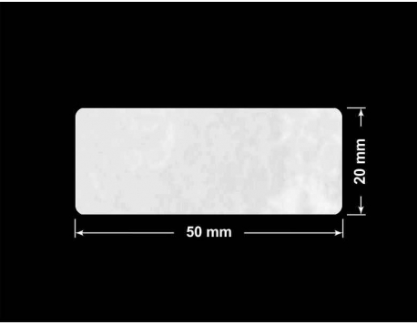 PLOMBA VOID BIAŁA POŁYSK PLASTER MIODU D-45KM prostokąt 50x20mm