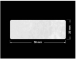 PLOMBA VOID BIAŁA POŁYSK PLASTER MIODU D-45KM prostokąt 58x20mm