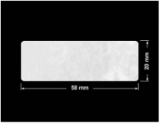 PLOMBA VOID BIAŁA POŁYSK PLASTER MIODU D-45KM prostokąt 58x20mm