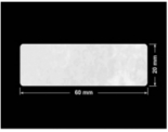 PLOMBA VOID BIAŁA POŁYSK PLASTER MIODU D-45KM prostokąt 60x20mm
