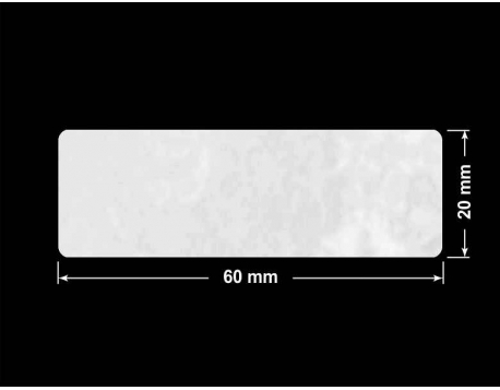 PLOMBA VOID BIAŁA POŁYSK PLASTER MIODU D-45KM prostokąt 60x20mm