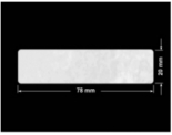 PLOMBA VOID BIAŁA POŁYSK PLASTER MIODU D-45KM prostokąt 78x20mm