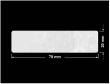 PLOMBA VOID BIAŁA POŁYSK PLASTER MIODU D-45KM prostokąt 78x20mm