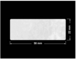 PLOMBA VOID BIAŁA POŁYSK PLASTER MIODU D-45KM prostokąt 58x22mm