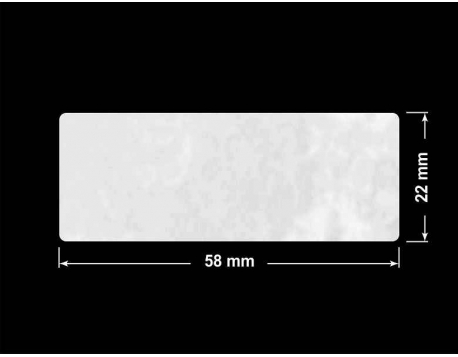 PLOMBA VOID BIAŁA POŁYSK PLASTER MIODU D-45KM prostokąt 58x22mm