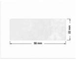 PLOMBA VOID BIAŁA POŁYSK PLASTER MIODU D-45KM prostokąt 58x22mm