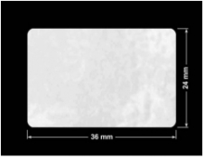 PLOMBA VOID BIAŁA POŁYSK PLASTER MIODU D-45KM prostokąt 36x24mm