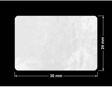 PLOMBA VOID BIAŁA POŁYSK PLASTER MIODU D-45KM prostokąt 36x24mm