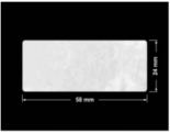 PLOMBA VOID BIAŁA POŁYSK PLASTER MIODU D-45KM prostokąt 58x24mm