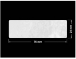 PLOMBA VOID BIAŁA POŁYSK PLASTER MIODU D-45KM prostokąt 76x24mm