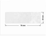 PLOMBA VOID BIAŁA POŁYSK PLASTER MIODU D-45KM prostokąt 76x24mm