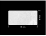 PLOMBA VOID BIAŁA POŁYSK PLASTER MIODU D-45KM prostokąt 50x25mm