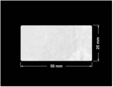 PLOMBA VOID BIAŁA POŁYSK PLASTER MIODU D-45KM prostokąt 50x25mm
