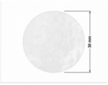 PLOMBA VOID BIAŁA POŁYSK PLASTER MIODU D-45KM kółko 30mm