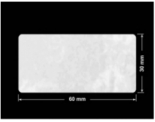 PLOMBA VOID BIAŁA POŁYSK PLASTER MIODU D-45KM prostokąt 60x30mm
