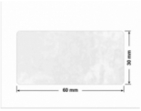 PLOMBA VOID BIAŁA POŁYSK PLASTER MIODU D-45KM prostokąt 60x30mm