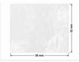 PLOMBA VOID BIAŁA POŁYSK PLASTER MIODU D-45KM prostokąt 38x32mm
