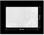 PLOMBA VOID BIAŁA POŁYSK PLASTER MIODU D-45KM prostokąt 58x37mm
