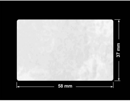 PLOMBA VOID BIAŁA POŁYSK PLASTER MIODU D-45KM prostokąt 58x37mm
