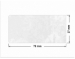 PLOMBA VOID BIAŁA POŁYSK PLASTER MIODU D-45KM prostokąt 76x37mm