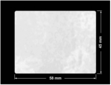 PLOMBA VOID BIAŁA POŁYSK PLASTER MIODU D-45KM prostokąt 58x45mm