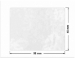 PLOMBA VOID BIAŁA POŁYSK PLASTER MIODU D-45KM prostokąt 58x45mm