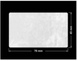 PLOMBA VOID BIAŁA POŁYSK PLASTER MIODU D-45KM prostokąt 76x45mm