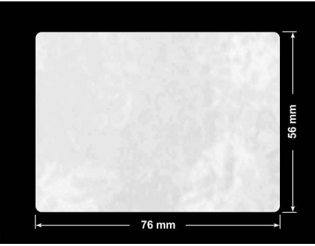 PLOMBA VOID BIAŁA POŁYSK PLASTER MIODU D-45KM prostokąt 76x56mm
