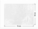 PLOMBA VOID BIAŁA POŁYSK PLASTER MIODU D-45KM prostokąt 76x56mm