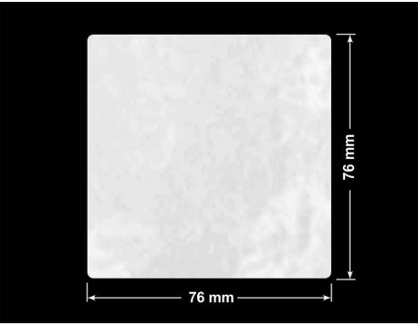 PLOMBA VOID BIAŁA POŁYSK PLASTER MIODU D-45KM kwadrat 76x76mm