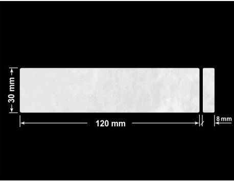 PLOMBA VOID BIAŁA POŁYSK PLASTER MIODU D-45KM prostokąt x2 120x30mm-30x8