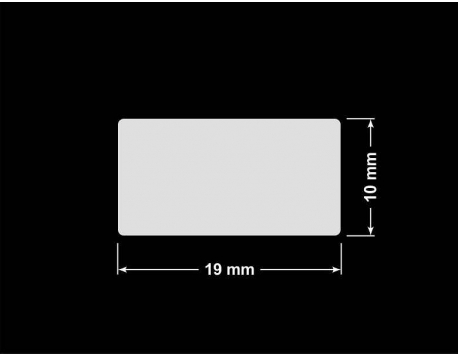 PLOMBA KRUCHA BIAŁA POŁYSK D-202 prostokąt 19x10mm