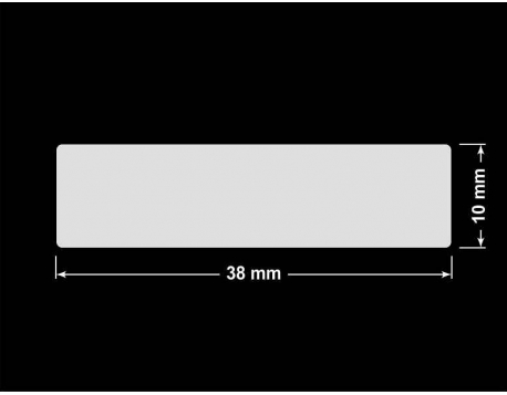 PLOMBA KRUCHA BIAŁA POŁYSK D-202 prostokąt 38x10mm