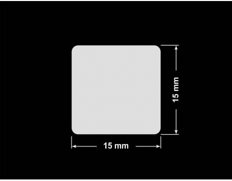 PLOMBA KRUCHA BIAŁA POŁYSK D-202 kwadrat 15x15mm