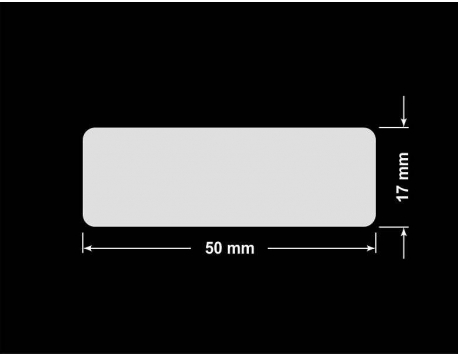 PLOMBA KRUCHA BIAŁA POŁYSK D-202 prostokąt 50x17mm