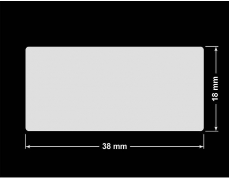 PLOMBA KRUCHA BIAŁA POŁYSK D-202 prostokąt 38x18mm